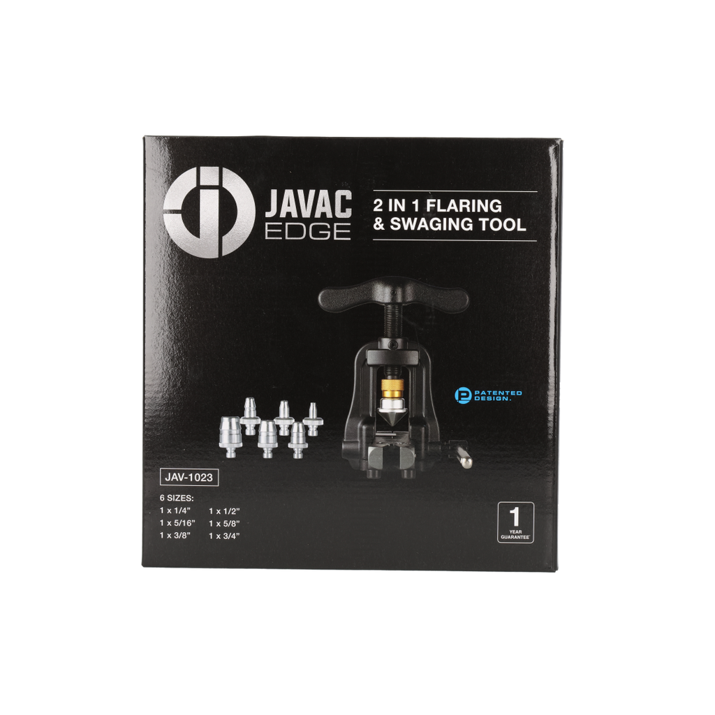 Javac Edge 2-in-1 Flaring & Swaging Tool – JAV-1023 | Diamond Cone | 6 Tube Sizes