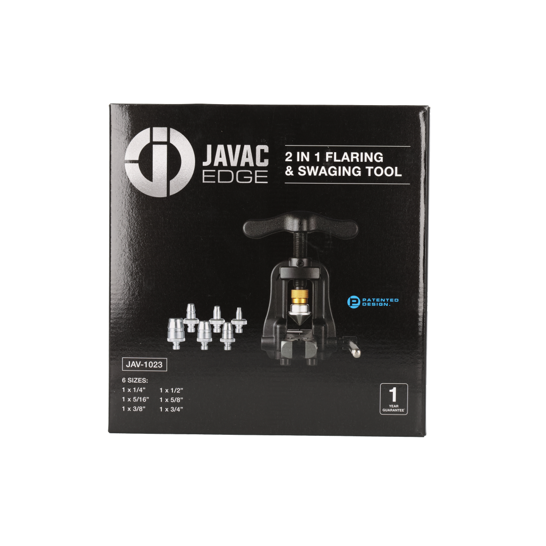 Javac Edge 2-in-1 Flaring & Swaging Tool – JAV-1023 | Diamond Cone | 6 Tube Sizes