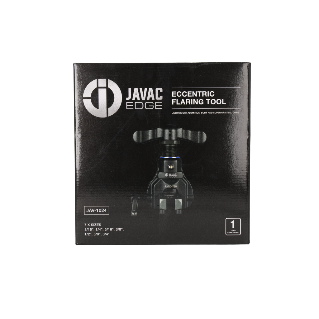 Javac Edge Eccentric Cone Flaring Tool – JAV-1024 | 7 Tube Sizes 3/16–3/4"
