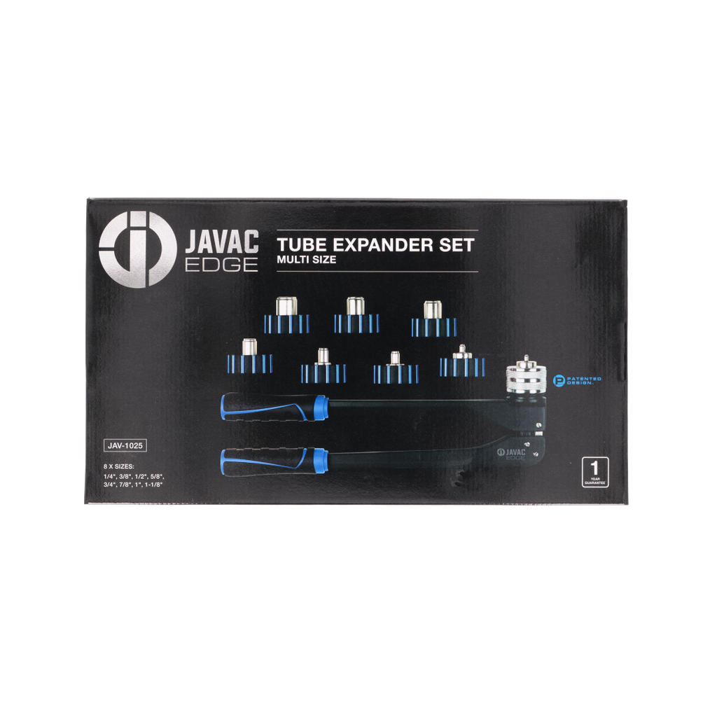 Javac Edge Imperial Tube Expander Set – JAV-1025 | 8 Sizes 1/4–1-1/8"