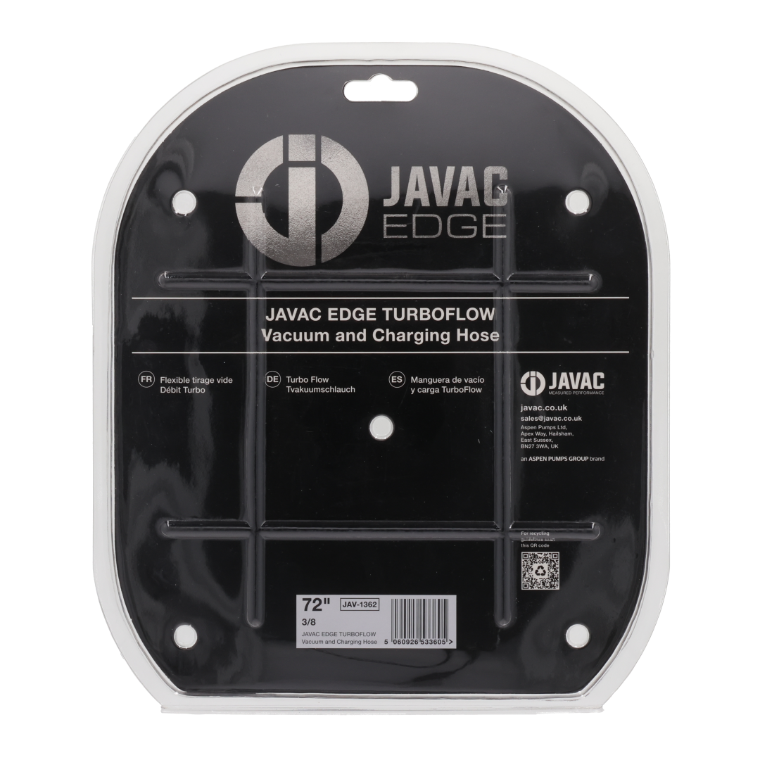 Javac EDGE TurboFlow Vacuum and Charging Hose 3/8" x 3/8" 72"
