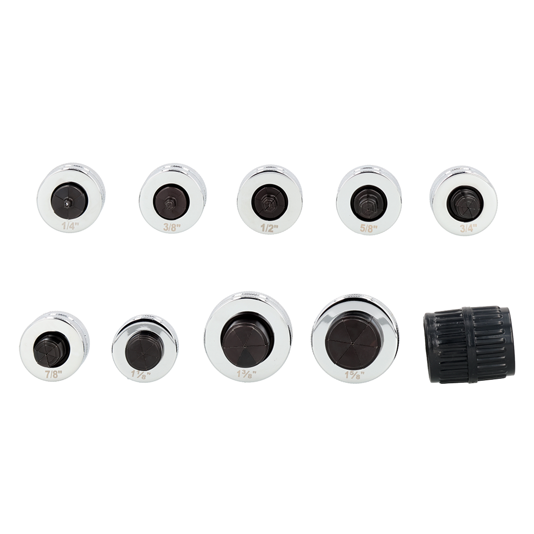 Javac Edge HYDRA-XP9 Imperial Hydraulic Tube Expander Set – JAV-1405 | 9 Sizes 1/4–1-5/8"