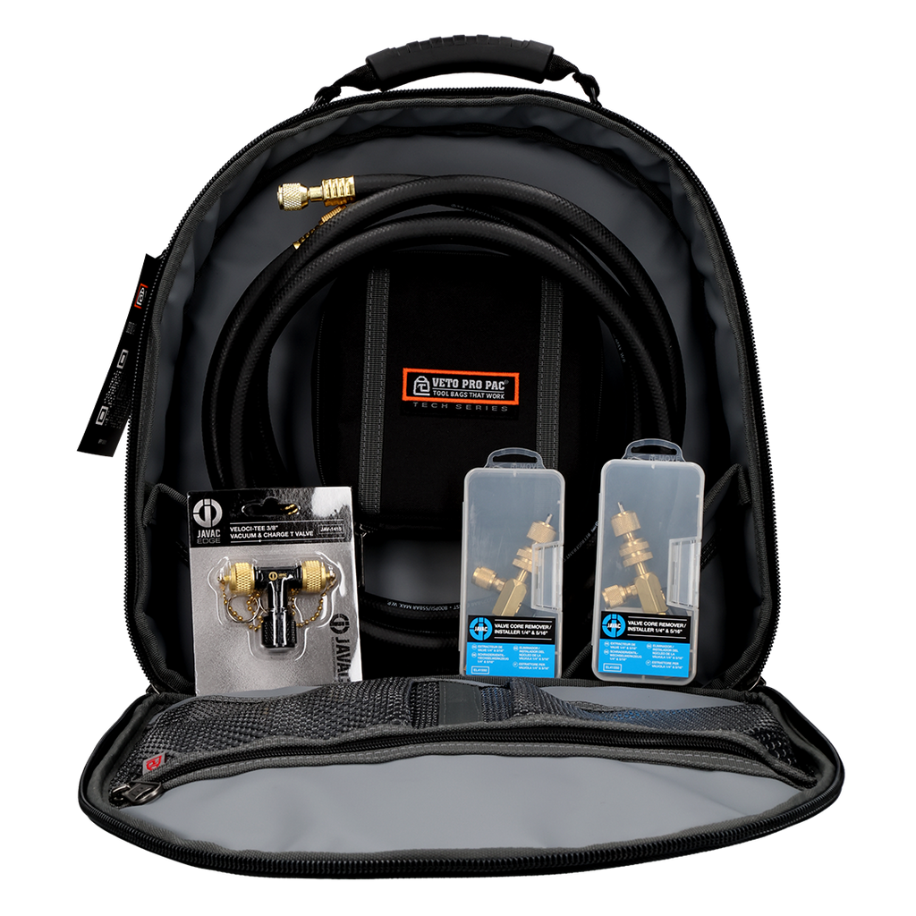 Javac JAV-1422 TurboFlow Vacuum & Charging Kit with Veto Pro Pac Hose Hauler Bag