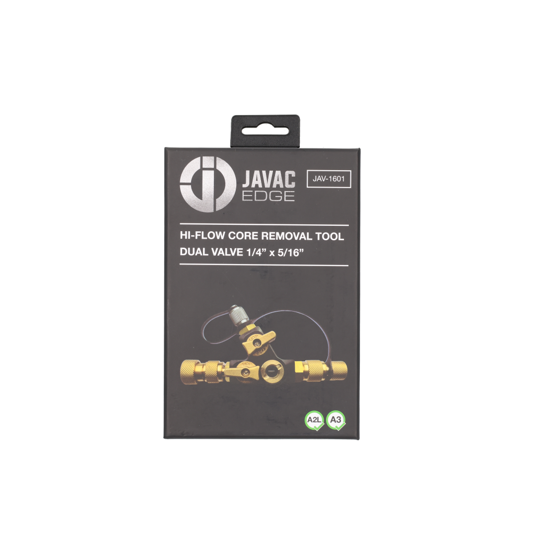 Javac EDGE Core Removal Y with Single Valve 1/4 and 5/16