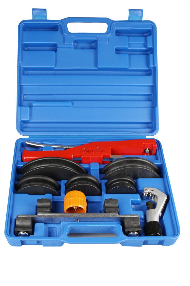 Javac JAV-404-L Crossbow Ratchet Tube Bender with Case & Pipe Cutters