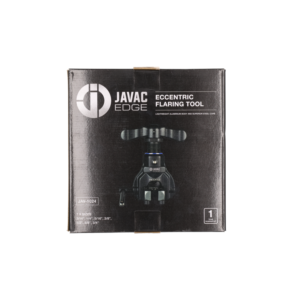 Javac Edge Eccentric Cone Flaring Tool – JAV-1024 | 7 Tube Sizes 3/16–3/4"
