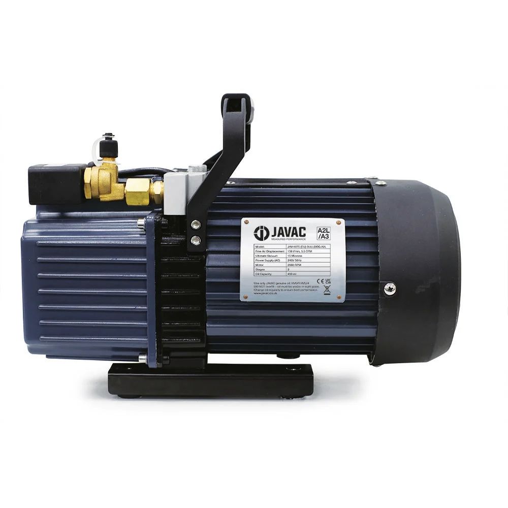 Javac Bulldog A2L Spark-Proof Dual Voltage Vacuum Pump (115V/230V)