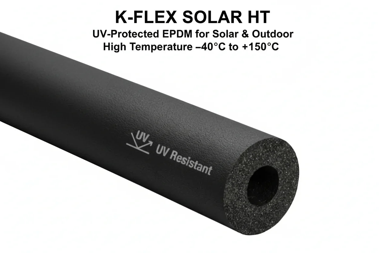 K-FLEX SOLAR HT Elastomeric Pipe Insulation Tube – 25m Coil