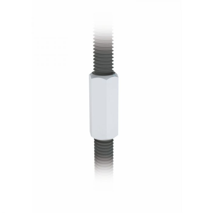 M10 Threaded Rod Connector Zinc Plated Bag of 4