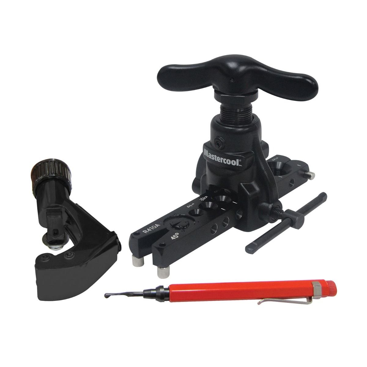 Mastercool 70058-A 45° Eccentric Flaring Tool Kit for 1/4" to 3/4" Tubing