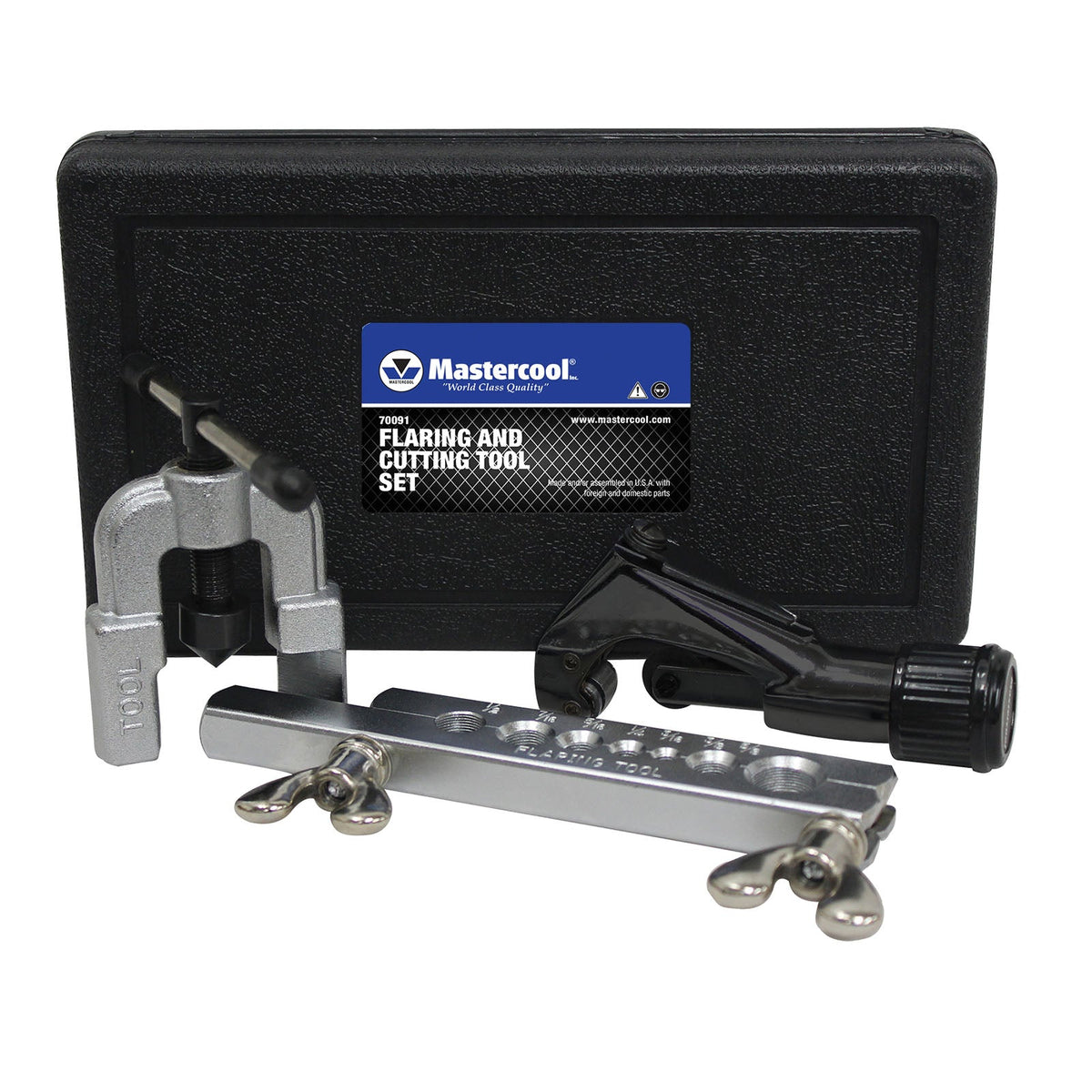 Mastercool 70091 45 degree flaring and cutting tool set