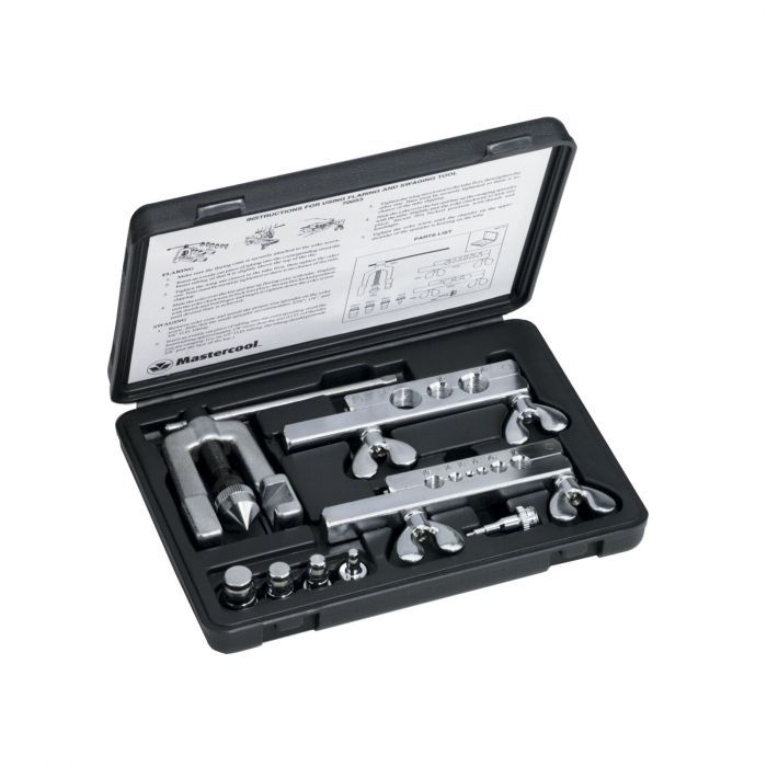 Mastercool Copper Pipe Flaring And Swaging Kit 1/8 to 3/4