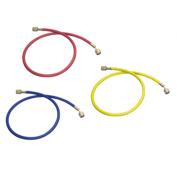 Mastercool Set of 3 x 150cm HD 1/4 Charging hoses