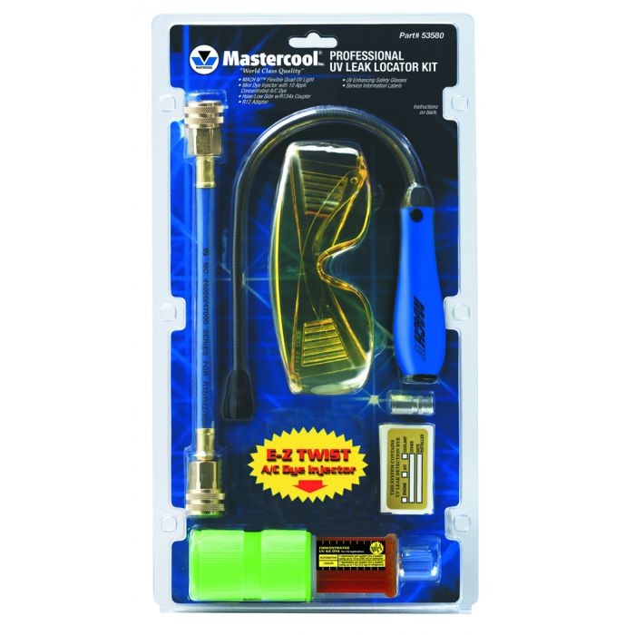 Mastercool UV Dye Refrigerant Air Conditioning Gas Full Leak Detector Kit Mas...