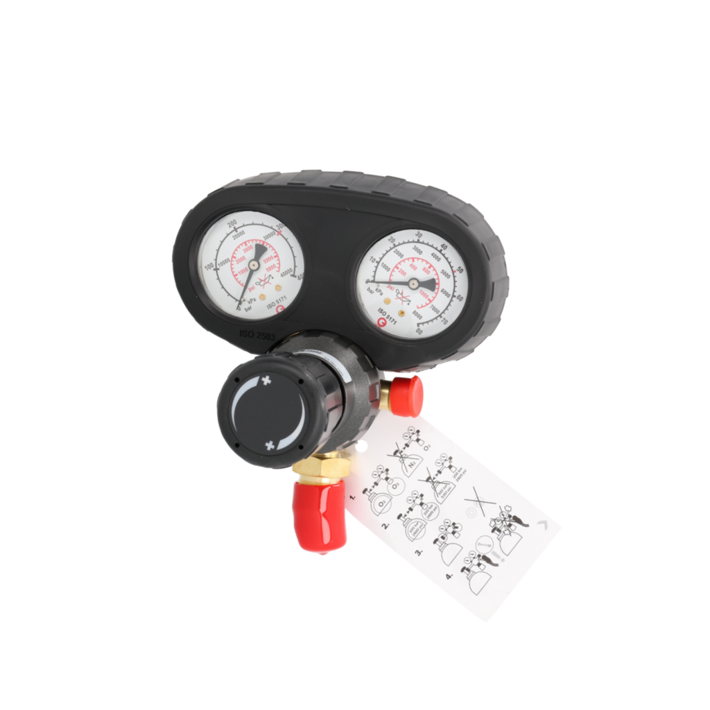 Javac Edge RS-750 Stickstoff-Druckminderer – 50 Bar | 1/4" SAE | BS EN 378 | HVAC-Dichtheitsprüfung