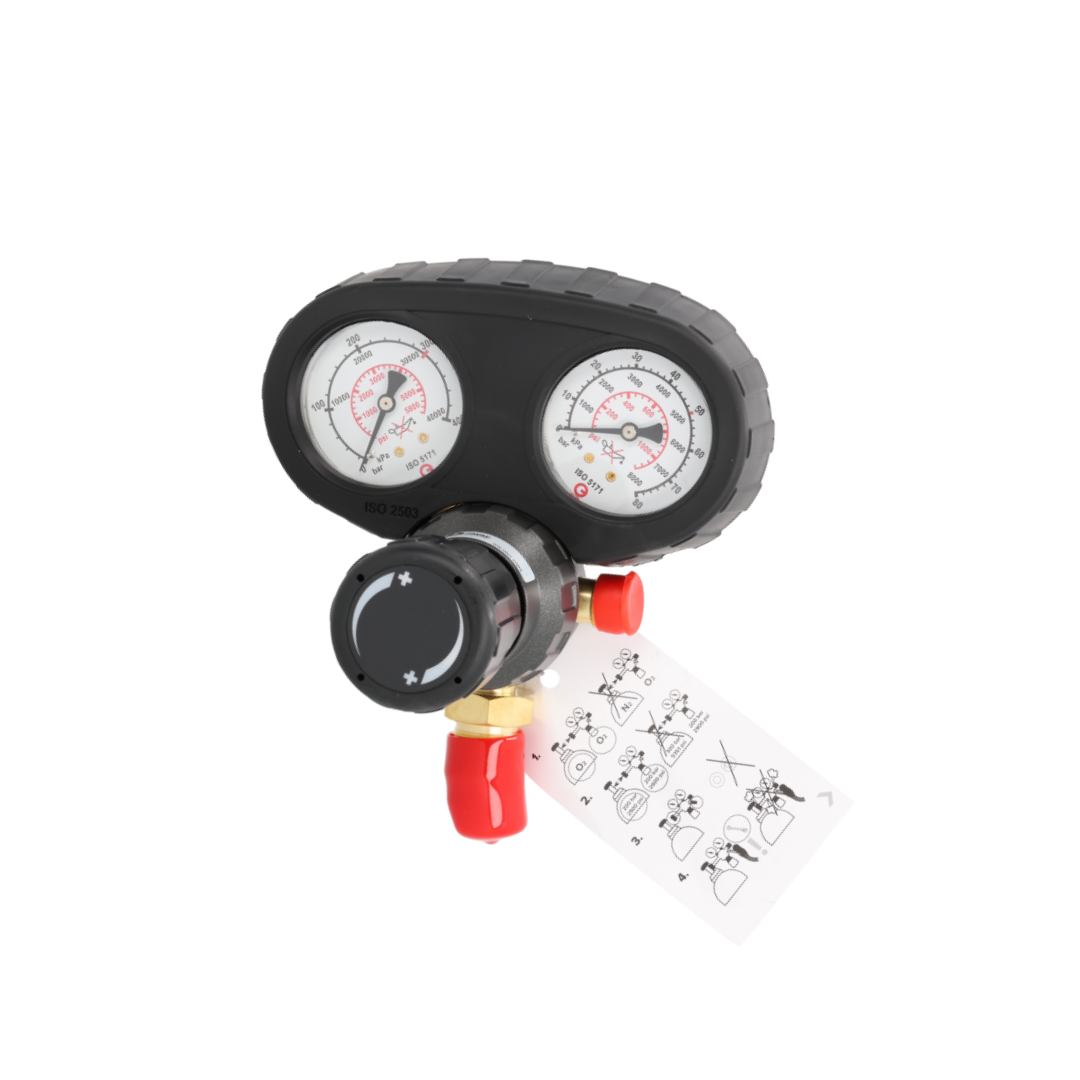 Javac Edge RS-750 Nitrogen Pressure Regulator – 50 Bar | 1/4" SAE | BS EN 378 | HVAC Leak Testing