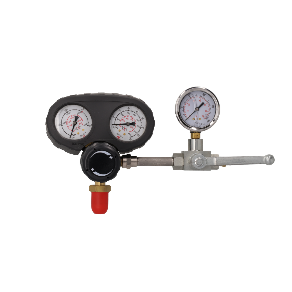Javac RS-750-RIG Nitrogen Pressure Testing Rig with Isolation Valve & Dual Gauges