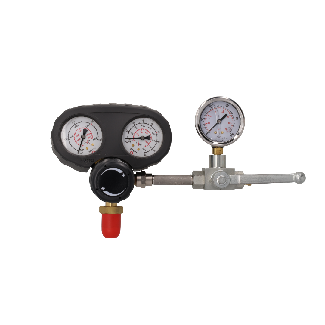 Javac RS-750-RIG Nitrogen Pressure Testing Rig with Isolation Valve & Dual Gauges