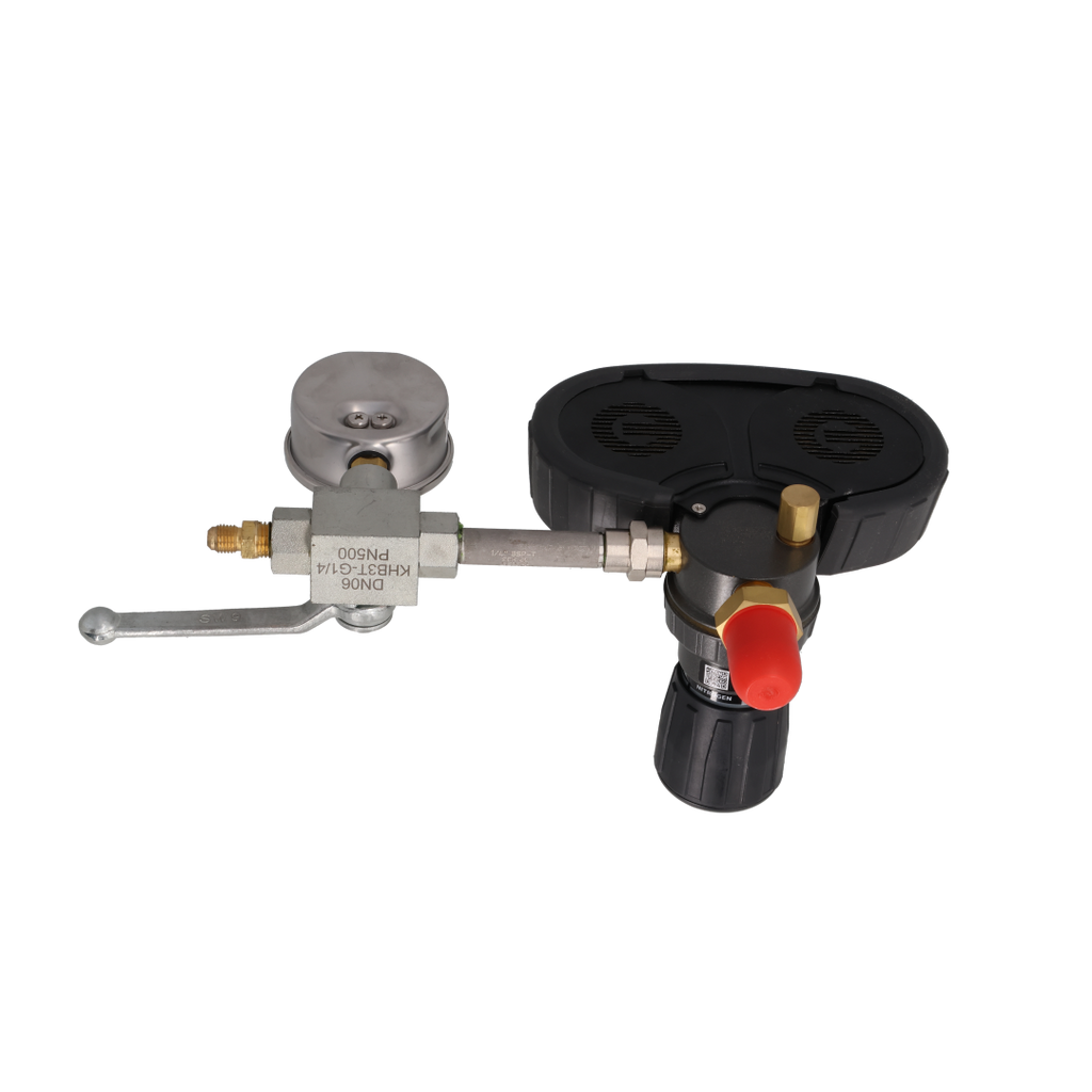 Javac RS-750-RIG Nitrogen Pressure Testing Rig with Isolation Valve & Dual Gauges