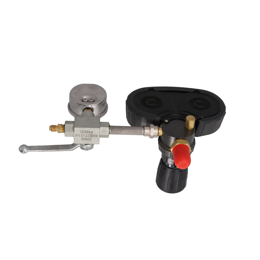 Javac RS-750-RIG Nitrogen Pressure Testing Rig with Isolation Valve & Dual Gauges
