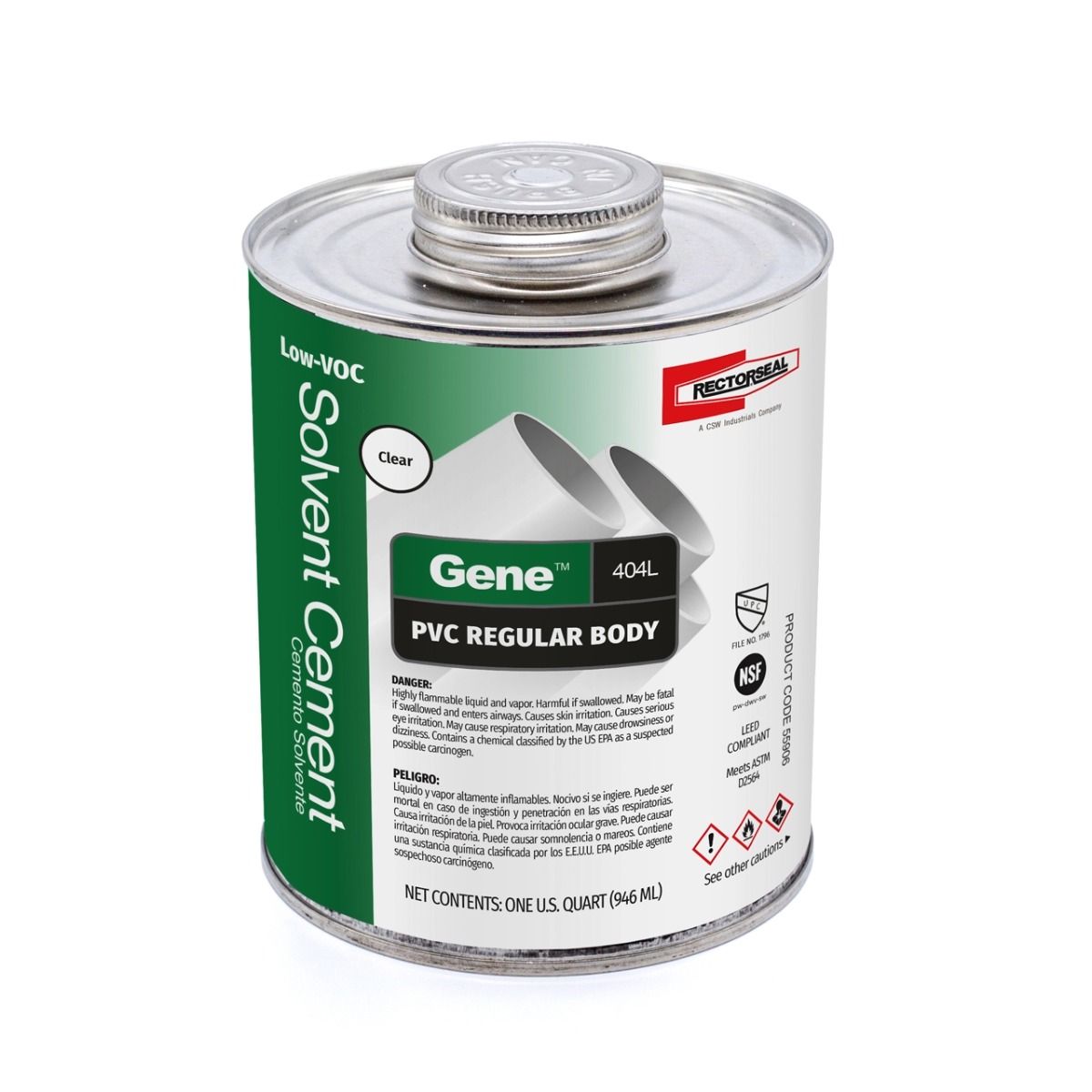 Rectorseal Overflow Pipe White Drain Glue Adhesive 118 ml