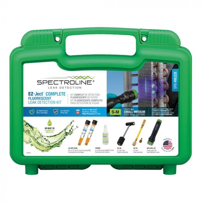 Spectroline EZ-Ject Complete Fluorescent HVAC Refrigerant Leak Detection Kit ...