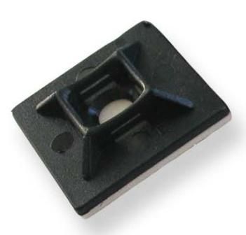 Sticky Back Cable Tie Mounts 19mm Square Bag of 100