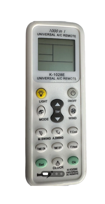 Universal Air Conditioner Remote Control for Daikin, Samsung & LG – K-1028E