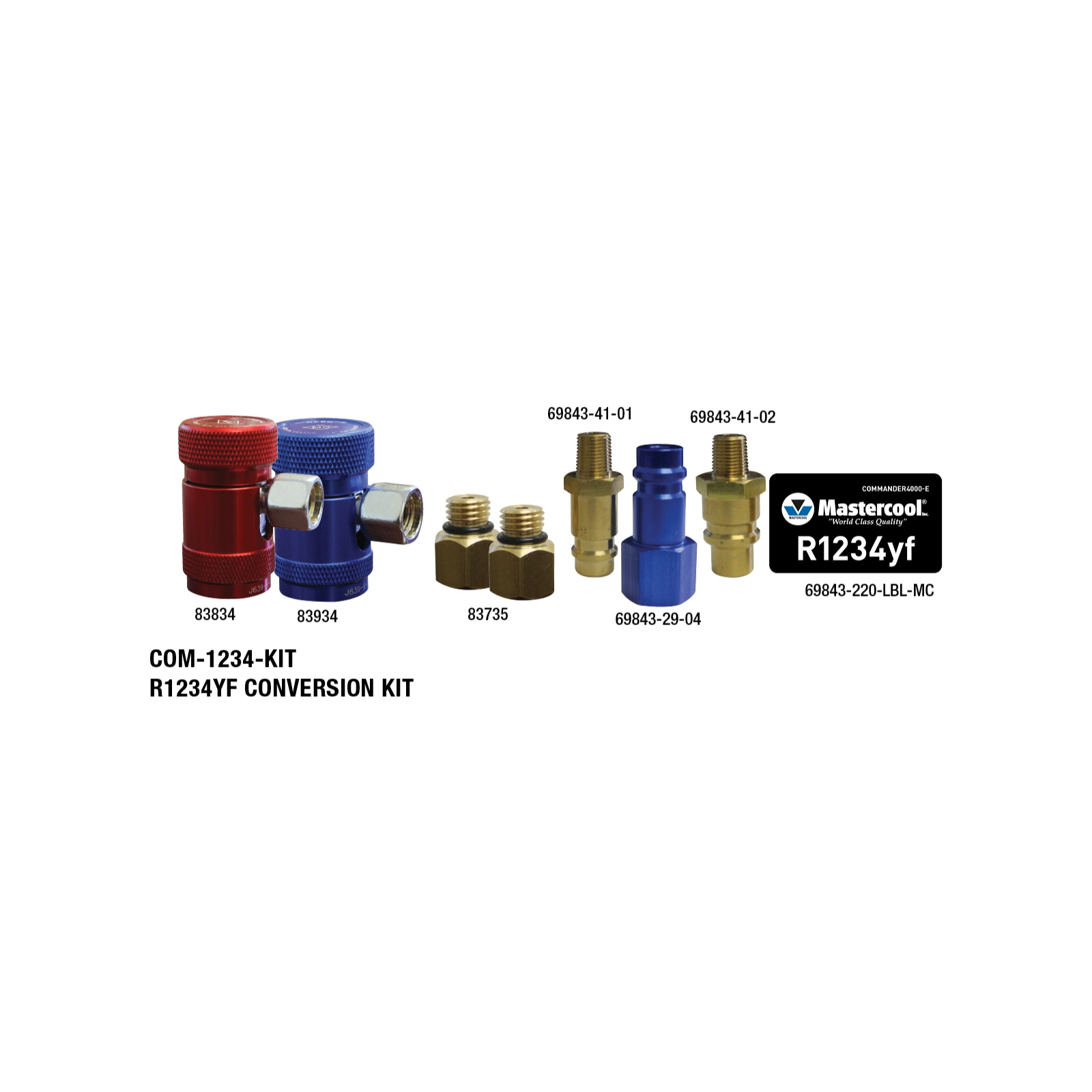 COM-1234-KIT — R1234YF conversion kit for CMDR4000-EX-U - MastercoolTools.com 