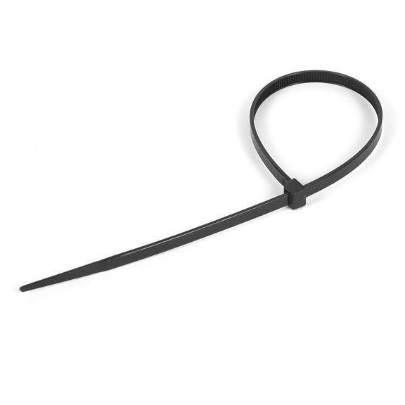 Black nylon cable ties 300 x 4.8mm