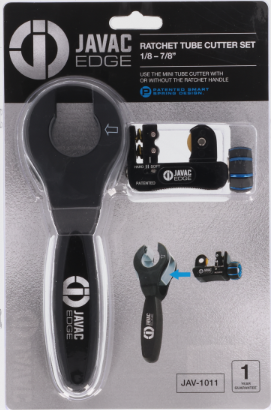 Javac Edge Ratchet Tube Cutter Set 1/8" - 7/8" OD | JAV-1011 | With & Without Ratchet Handle