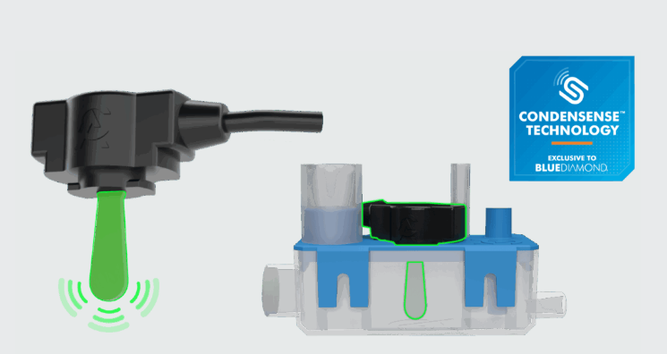 Blue Diamond MicroBlue® X86-002 Condensate Pump with FSA Reservoir