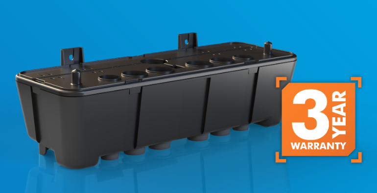 Blue Diamond C21-014 MultiTank black multi-line condensate collection tank with 3-year warranty