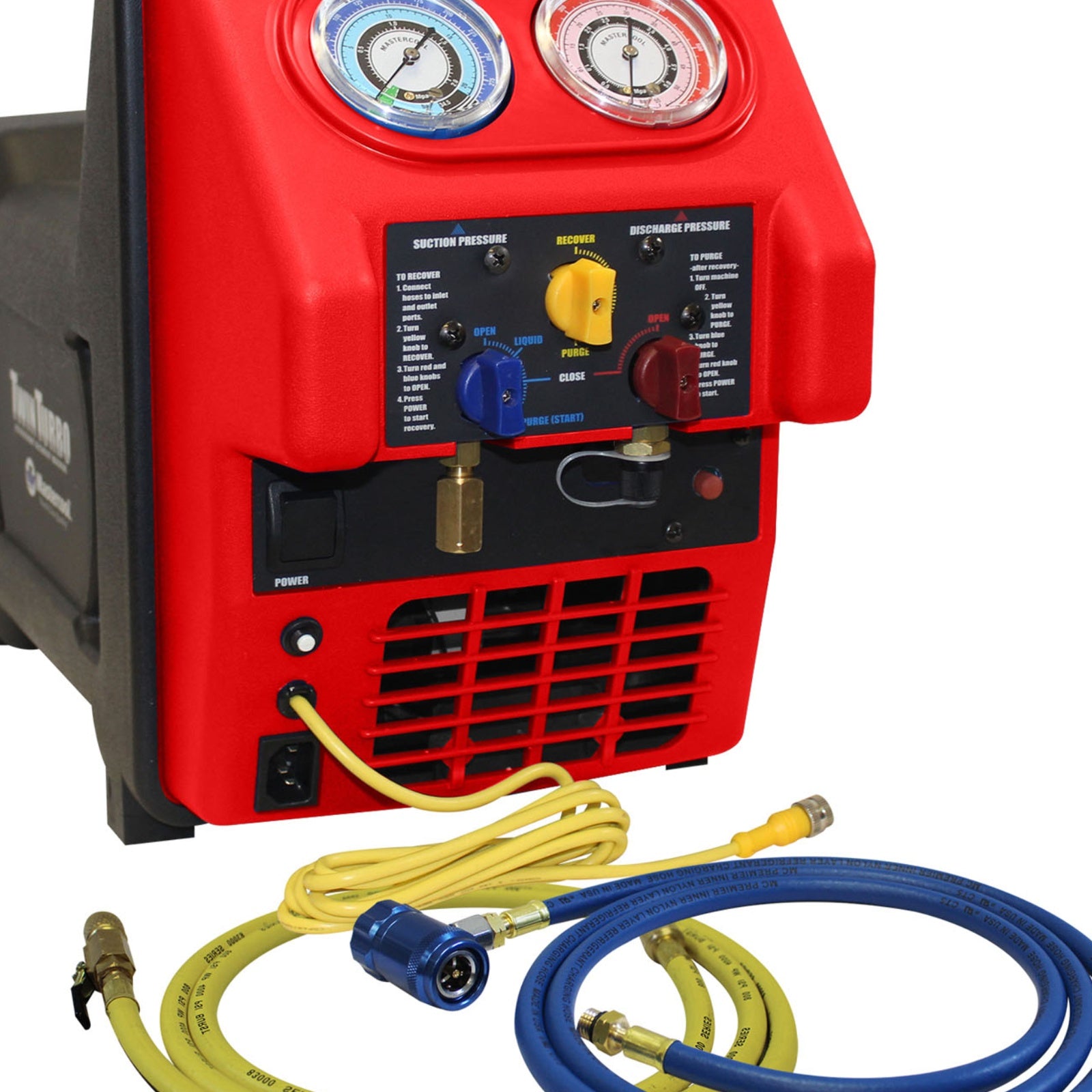 Mastercool 69390-220 Spark Free Twin Turbo Refrigerant Recovery Machine | R1234yf