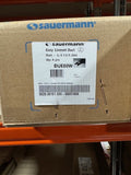Sauermann DUE80W 80 x 60mm Easy Lineset Duct box label showing 8 x 2m lengths