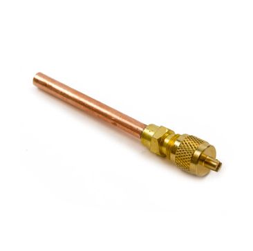 1/4 schraeder access valve with quarter copper tail