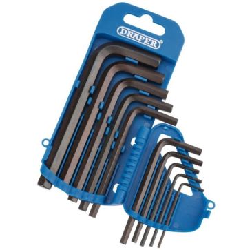 Draper 10 Piece Metric Hexagon Allen Key Set
