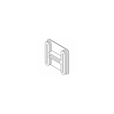 Channel End Caps 41 X 41 White Per 100