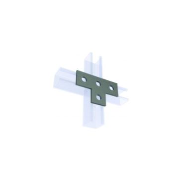 Galvanised Steel 4 Hole Flat T Bracket
