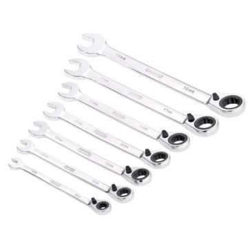 Draper Metric Ratcheting Combination 7 Piece Spanner Set