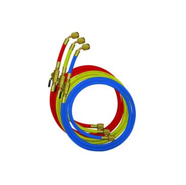 Mastercool 1/4 inch Refrigerant Charging Lines 180cm Shut Off Valves