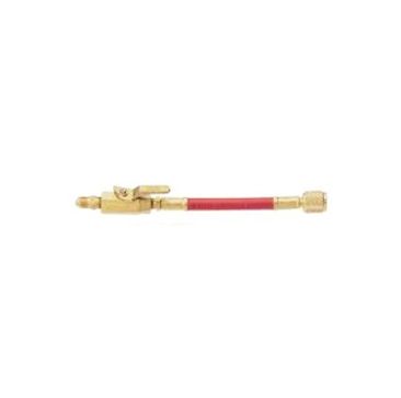 Mastercool Manual Shut-off Valve Flexible Hose Adapter 1/4 - 1/4 SAE Flare