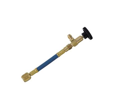 Mastercool 90269 Shut-Off Valve with Blue Hose 1/4 - 1/4 inch
