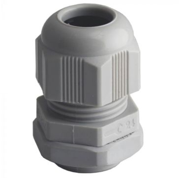 Cable Glands with Lock Nut 20mm Grey x 10
