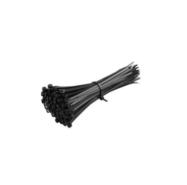 SWA Cable Tray Ties 320 x 7.6mm Black Bag of 100