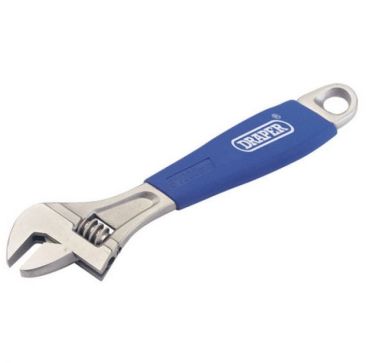 Draper 300mm Soft Grip Adjustable Wrench 38mm Capacity
