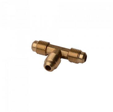 Diversitech Brass Equal Flare Tee 1/4 inch