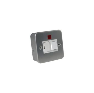 Switched Spur 13 Amp Metal Clad Switch with Neon
