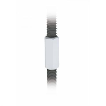 M10 Threaded Rod Connector Zinc Plated Bag of 100