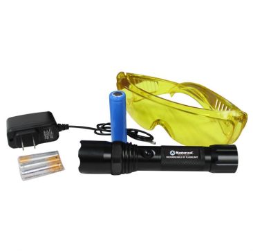 Mastercool Rechargeable 220v UV Leak Detection LED Flashlight Torch
